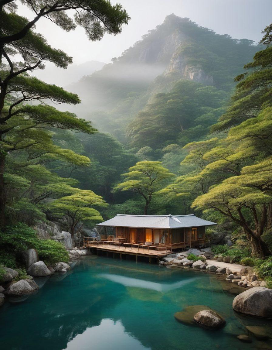 A vibrant collage featuring a treehouse in a lush forest, an underwater hotel with colorful marine life, a cozy yurt under a starry night sky, an igloo surrounded by snowy mountains, a futuristic capsule hotel in a bustling cityscape, a rustic cabin by a serene lake, a luxury safari tent in the savannah, a quaint houseboat on calm waters, a traditional ryokan in a zen garden, and a historic castle on a misty hilltop. super-realistic. vibrant colors.